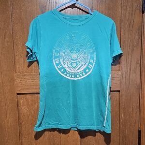 American Fighter Teal Crew Neck Tee